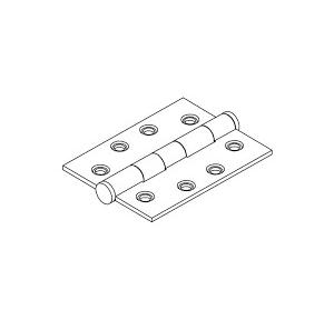 Dorma 5 Knuckle Butt Hinges Without Ball Bearing 4x3 Inch, XL-C 3012A